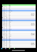 Kalender Januar 2098 im Hochformat mit Notizbereich