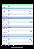 Kalender Januar 2099 im Hochformat mit Notizbereich
