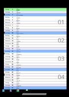 Kalender Januar 2100 im Hochformat mit Notizbereich