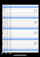 Kalender Juli 2056 im Hochformat mit Notizbereich