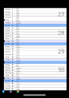 Kalender Juli 2075 im Hochformat mit Notizbereich
