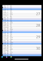 Kalender Juli 2078 im Hochformat mit Notizbereich