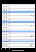Kalender Juli 2081 im Hochformat mit Notizbereich