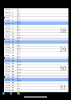 Kalender Juli 2092 im Hochformat mit Notizbereich