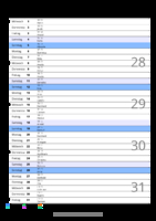 Kalender Juli 2093 im Hochformat mit Notizbereich