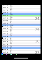 Kalender Juni 2060 im Hochformat mit Notizbereich