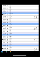 Kalender Juni 2083 im Hochformat mit Notizbereich