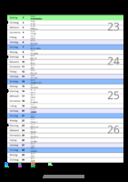 Kalender Juni 2093 im Hochformat mit Notizbereich