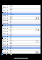 Kalender Juni 2094 im Hochformat mit Notizbereich