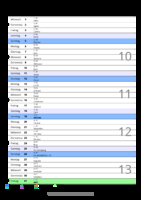 Kalender März 2056 im Hochformat mit Notizbereich