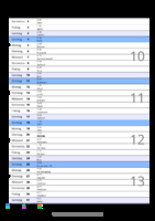 Kalender März 2057 im Hochformat mit Notizbereich