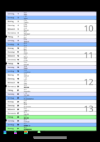 Kalender März 2059 im Hochformat mit Notizbereich