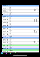 Kalender März 2065 im Hochformat mit Notizbereich