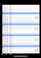 Kalender März 2078 im Hochformat mit Notizbereich