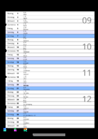 Kalender März 2083 im Hochformat mit Notizbereich