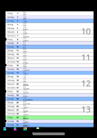Kalender März 2086 im Hochformat mit Notizbereich
