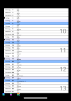 Kalender März 2089 im Hochformat mit Notizbereich