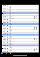 Kalender März 2095 im Hochformat mit Notizbereich