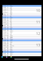 Kalender März 2099 im Hochformat mit Notizbereich