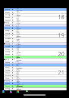 Kalender Mai 2050 im Hochformat mit Notizbereich