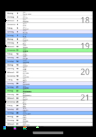Kalender Mai 2051 im Hochformat mit Notizbereich