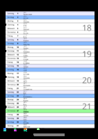 Kalender Mai 2055 im Hochformat mit Notizbereich