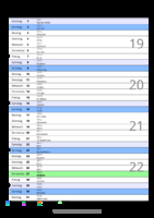 Kalender Mai 2060 im Hochformat mit Notizbereich