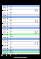 Kalender Mai 2061 im Hochformat mit Notizbereich