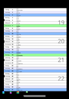 Kalender Mai 2065 im Hochformat mit Notizbereich