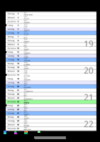 Kalender Mai 2074 im Hochformat mit Notizbereich