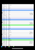 Kalender Mai 2075 im Hochformat mit Notizbereich