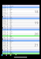 Kalender Mai 2077 im Hochformat mit Notizbereich