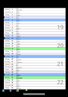Kalender Mai 2080 im Hochformat mit Notizbereich