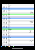 Kalender Mai 2081 im Hochformat mit Notizbereich