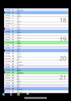 Kalender Mai 2083 im Hochformat mit Notizbereich
