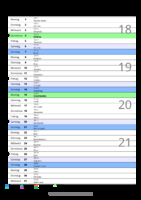 Kalender Mai 2084 im Hochformat mit Notizbereich