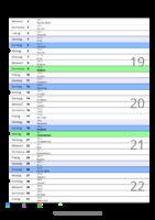 Kalender Mai 2086 im Hochformat mit Notizbereich