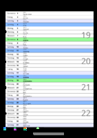 Kalender Mai 2092 im Hochformat mit Notizbereich