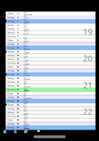 Kalender Mai 2093 im Hochformat mit Notizbereich