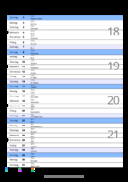 Kalender Mai 2095 im Hochformat mit Notizbereich