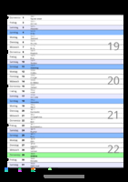 Kalender Mai 2098 im Hochformat mit Notizbereich