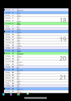 Kalender Mai 2100 im Hochformat mit Notizbereich
