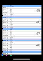 Kalender November 2054 im Hochformat mit Notizbereich