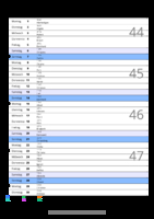 Kalender November 2077 im Hochformat mit Notizbereich