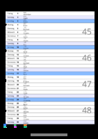 Kalender November 2080 im Hochformat mit Notizbereich
