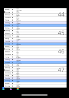 Kalender November 2083 im Hochformat mit Notizbereich