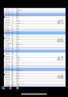 Kalender November 2097 im Hochformat mit Notizbereich