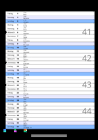 Kalender Oktober 2004 im Hochformat mit Notizbereich