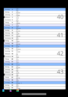 Kalender Oktober 2051 im Hochformat mit Notizbereich