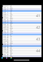 Kalender Oktober 2054 im Hochformat mit Notizbereich